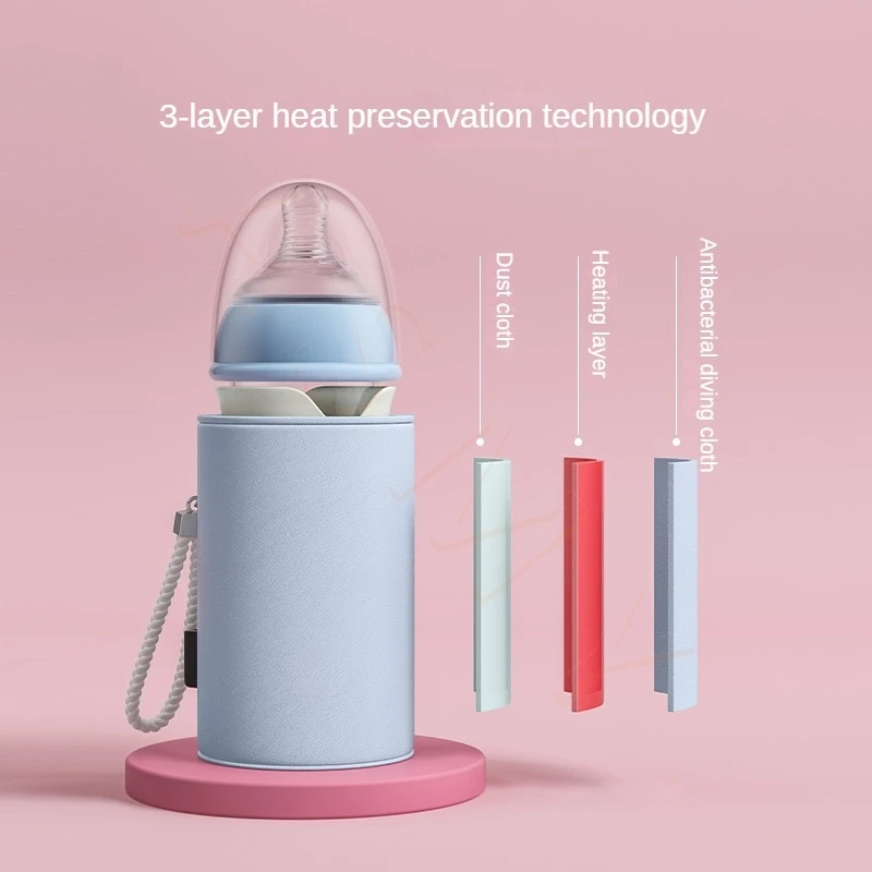 Dr.Green USB Universal Smart thermostat for 150mL-300mL newborn baby bottles Removable/washable Easy to carry outside