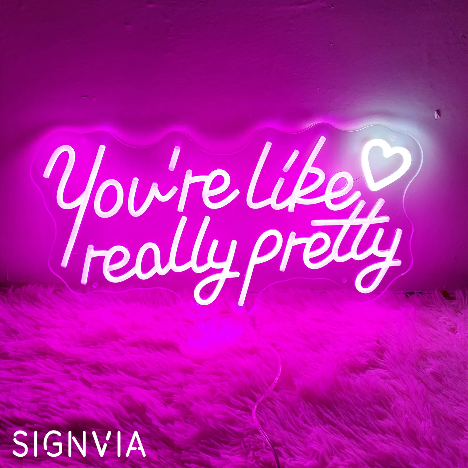 

Neon Sign You‘re Like Really Pretty Wall Decoration Neon Lights Wedding Birthday Gift Party Neon Signs Bedroom Wall Decor Neon