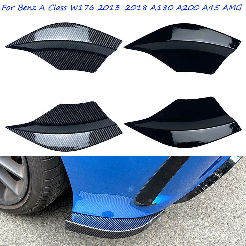 

Car Accessories Rear Bumper Splitter Air Vent Cover Apron Stickers For Mercedes Benz A Class W176 A180 A200 A45 AMG 2013 ~ 2018