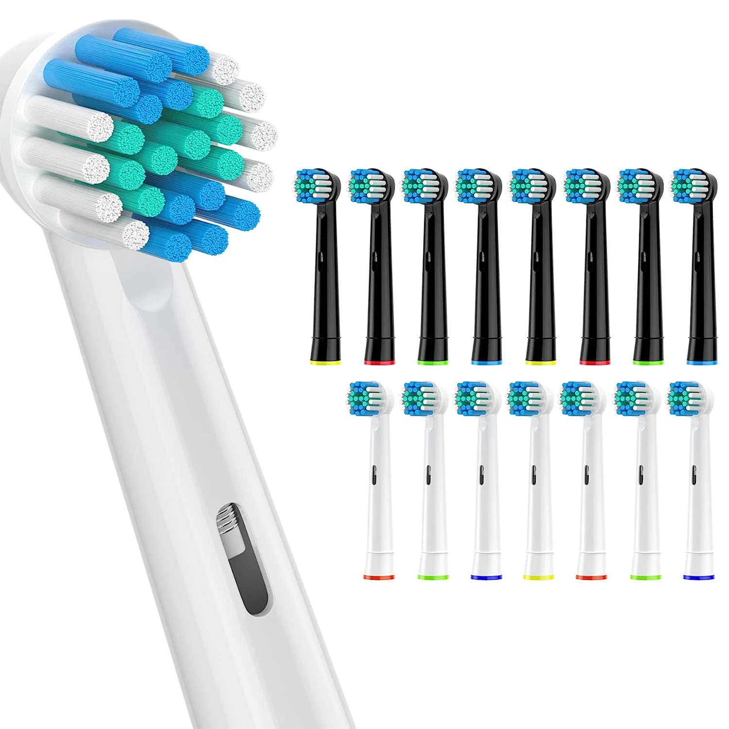 Oral-B Braun과 호환되는 교체용 칫솔 헤드, Oral B 교체용 헤드용 전문 전동 브러시 헤드 16개