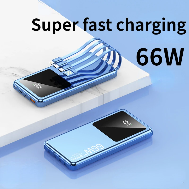 Power Bank 20000 40000Mah Caricabatteria Portatile Powerbank A Ricarica Rapida Per Iphone 15 14 13 12 Pro Max Xiaomi Battery Externe