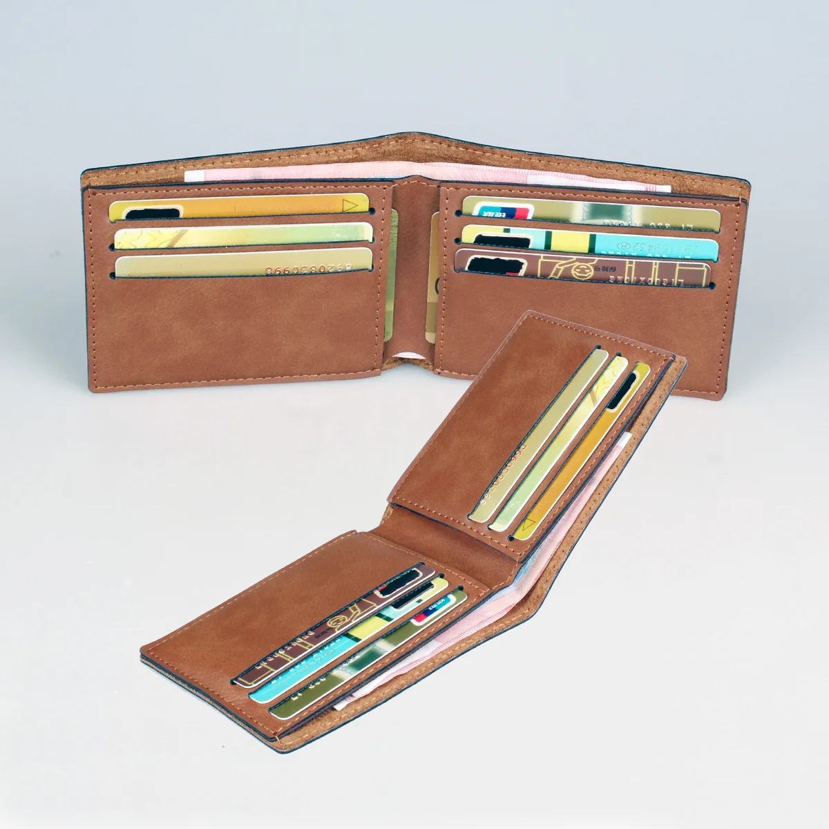 Imitation leather simple and high-quality men's wallet, fashionable and personalized women's card holder