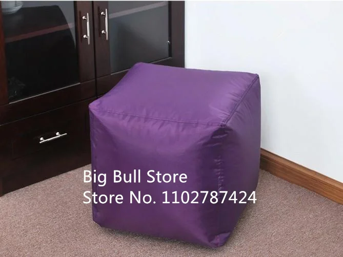 ottoman many colors cube outdoor waterproof bean bag pouf,LAZY-sitting cube beanbag pouf ottoman-tea pot holder