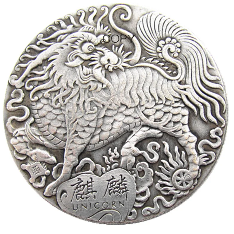 Hb(191)Us Hobo Morgan Dollar Skull Zombie Zcheletro Placcato Argento Copy Coins