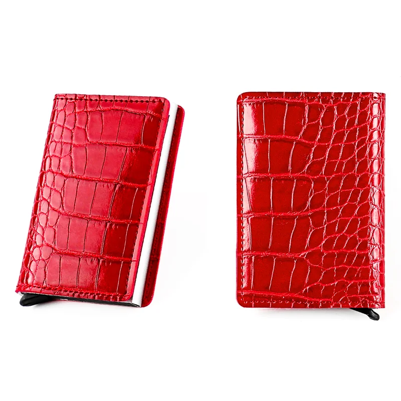 

New Aluminum Women Wallet Card Holders Men Purse Luxury Magic Slim Mini RFID Man Business Wallets Credit Card Note Holder Case
