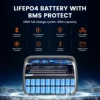 500W Portable Power Station 230WH Camping Lifepo4 Battery 110V Outlets Power Bank UPS Function Energy Storage for Outdoor Home 4