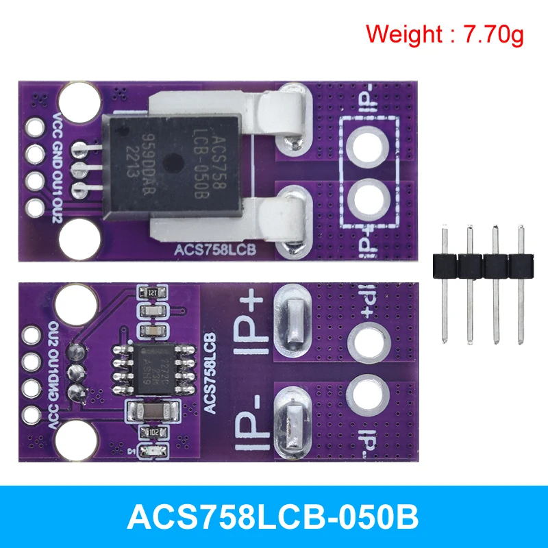 50A 100A Hall Current Sensor Module Linear Analog AC DC 3.3V