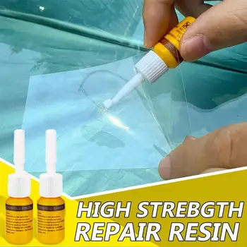 Kit di Riparazione Fai-da-Te per Parabrezza Auto, Schermo del Telefono e Vetri, Colla per Riparazione Vetro Auto, Ripristino Graffi e Crepe