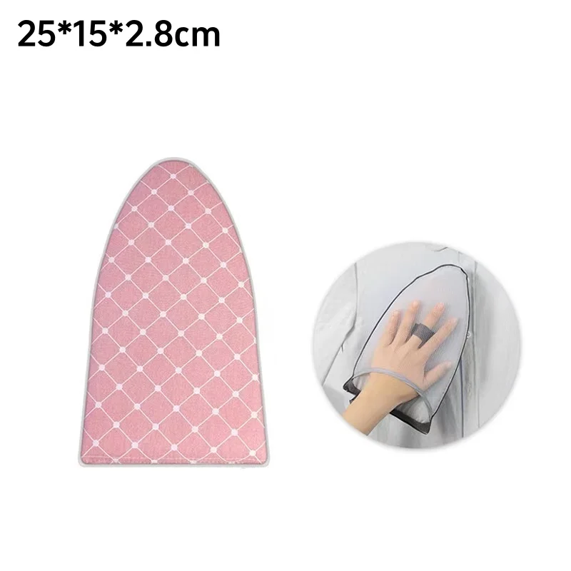 Durable Anti-Scald Ironing Board Cover Set with Washable Mesh Gloves and Hanging Steamer Protector