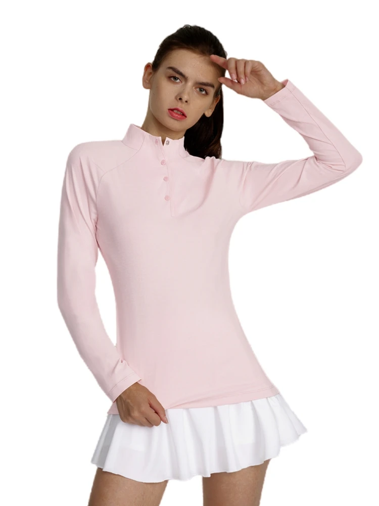 

New Women's Clothing UPF50+ Long Sleeve t-shirt for Women Sportwear Top Women T shirts Female Golf Sport Clothes Gym Yoga Shirt