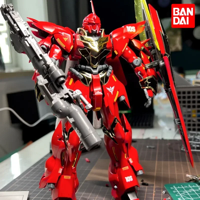 

Bandai оригинальный набор моделей Gundam, аниме фигурка женского животного, MG 1/100, фигурки героев, коллекционные украшения, игрушки, подарки для детей