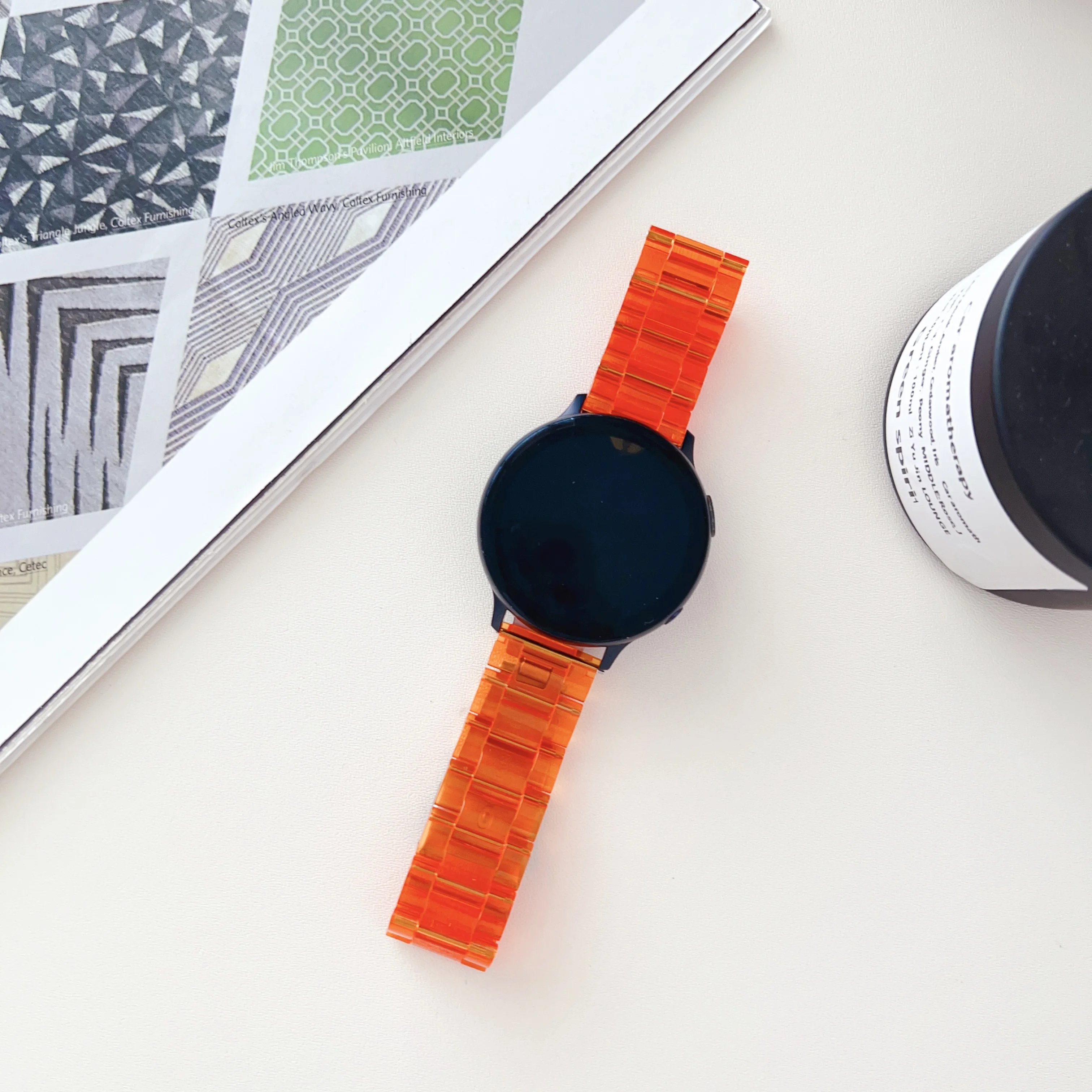 Vibrant Candy Color Resin Smartwatch Strap, 20mm/22mm