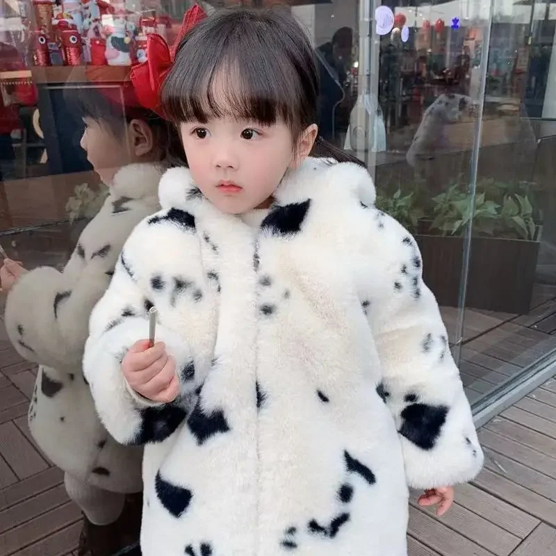Girls Winter Coat Jackets Solid Pattern Coat Girl Thick Warm Kids Teenage Kids Clothes 1-8 Years