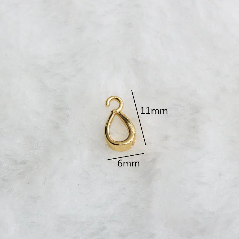 Lot De 50 Fermoirs à Pince Pour Pendentif Plaqué Or 14K - Trou 4x6 Mm - Pour Fabrication De Bijoux, Colliers, Bracelets - 2