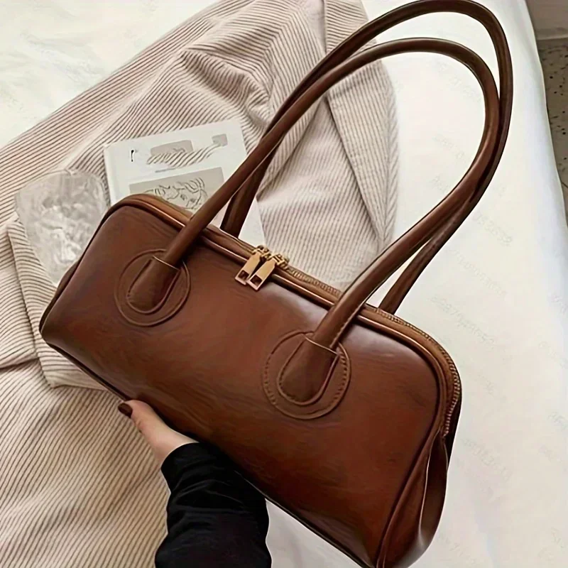 Fashionable Faux Leather Shoulder Bag, Stylish Women Handbag, Versatile Tote Bag Purse, Suitable for Daily, Work, Party ,Travel.