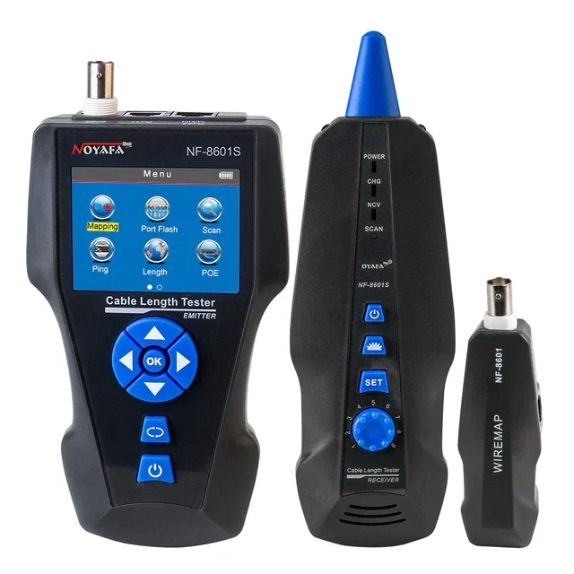NOYAFA Cable and Network tester Cable and Network test NF-8601S 8601W 8601 Tester with PoE Ping Functions for