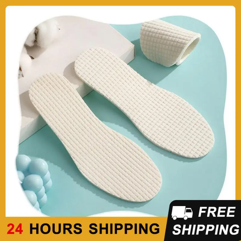 

1PCS Insole Latex Material White Anti-pain Latex Insole High Rebound Support Emulsion Absorb Sweat Deodorant Comfortable Feet