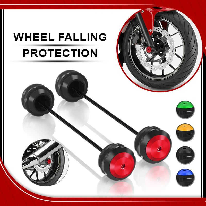 

Motorcycle Accessorie For DR-Z400S 2000-2024 DR-Z400SM 2005-2024 Front Wheel Fork Axle Slider Crash Falling Protector Pad drz400