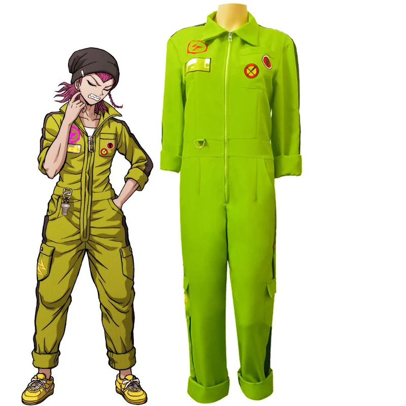 

Cosplay Anime Costumes Danganronpa Kazuichi Souda Costume Sets High School Uniform Halloween Carnival Repairman Funny Jumpsuits