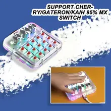 

Macro Keyboard Knob 15key + 3 Knob Mechanical Keyboard Macropad Hot Kepad / One-handed Vinci Da Designer Swap F5n3