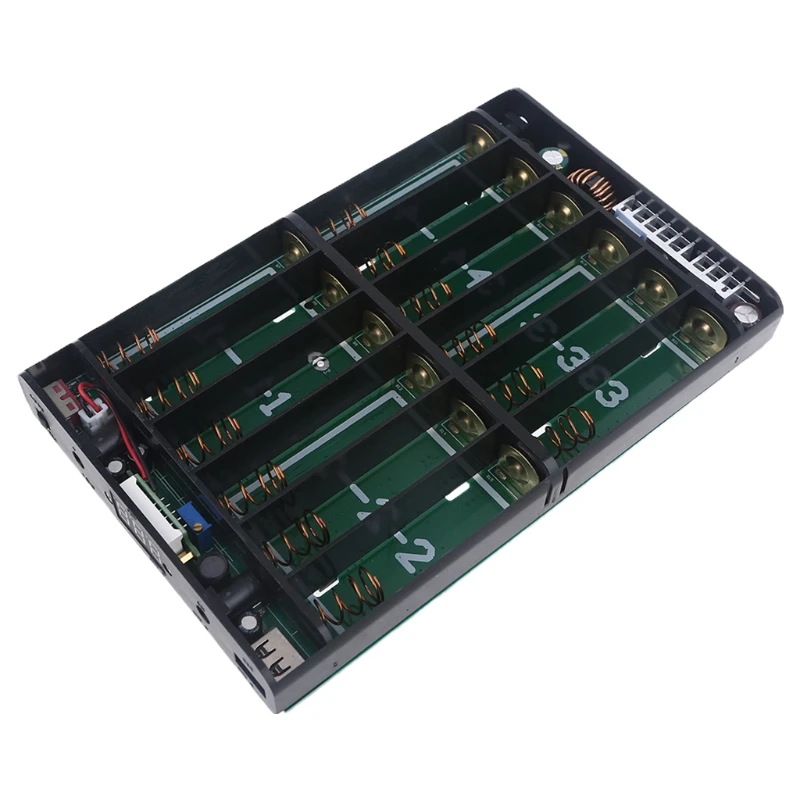 케이스 듀얼 USB 5.5x2.1mm Pla U4LD에 대 한 헤드 배터리 충전기에 대 한 DIY 전원 은행 상자 플랫