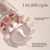 DOCO high-speed negative ion hair dryer with strong wind speed and low noise hair care, efficient hair drying for 2 minutes 2