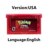 GBA Game Cartridge 32 Bit Video Game Console Card Pokemon Series Liquid Crystal FireRed Rocket Unbound Gaia Fan Made for GBA 6