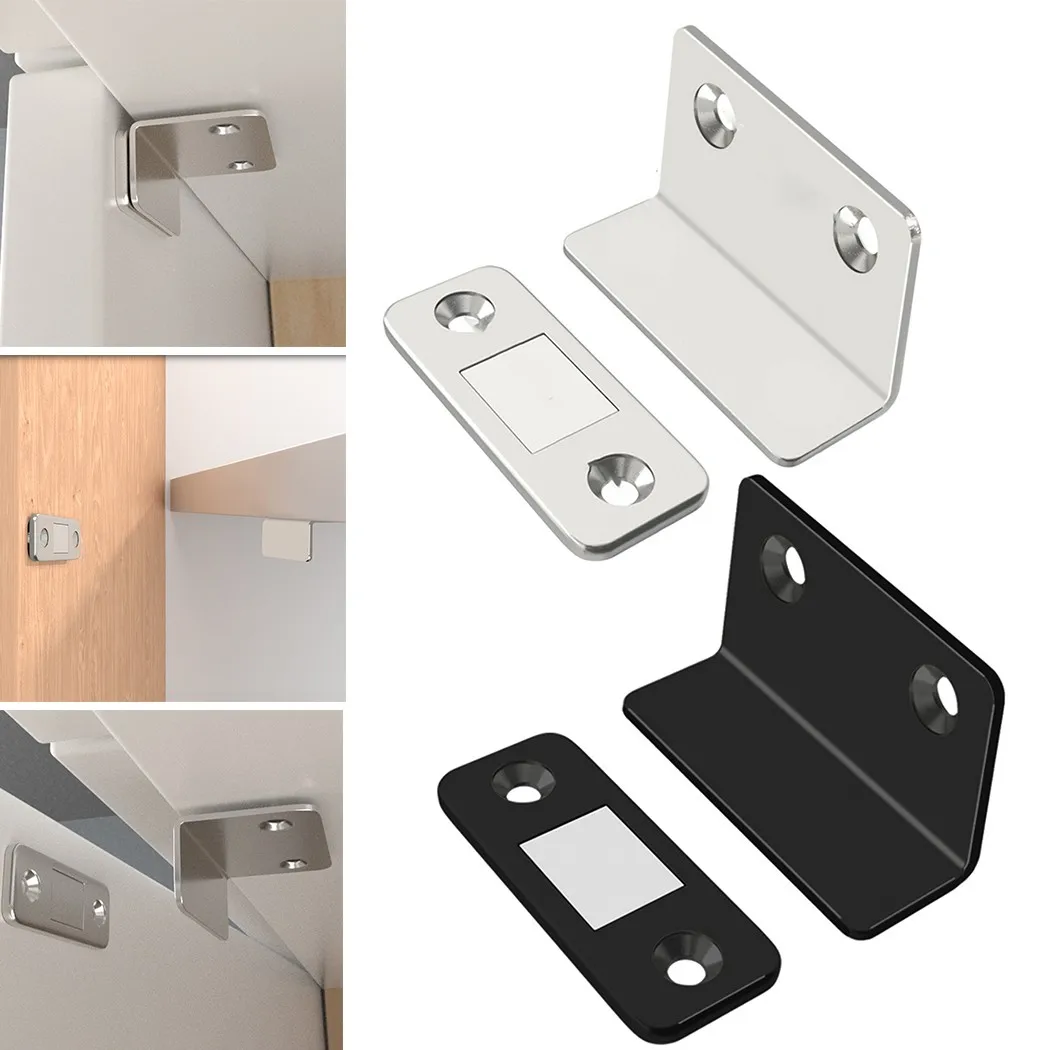 

Magnetic Door Closer Strong Door Closer Magnetic Catch Latch Magnet For Furniture Cabinet Cupboard Ultra Self-adhesive Latch