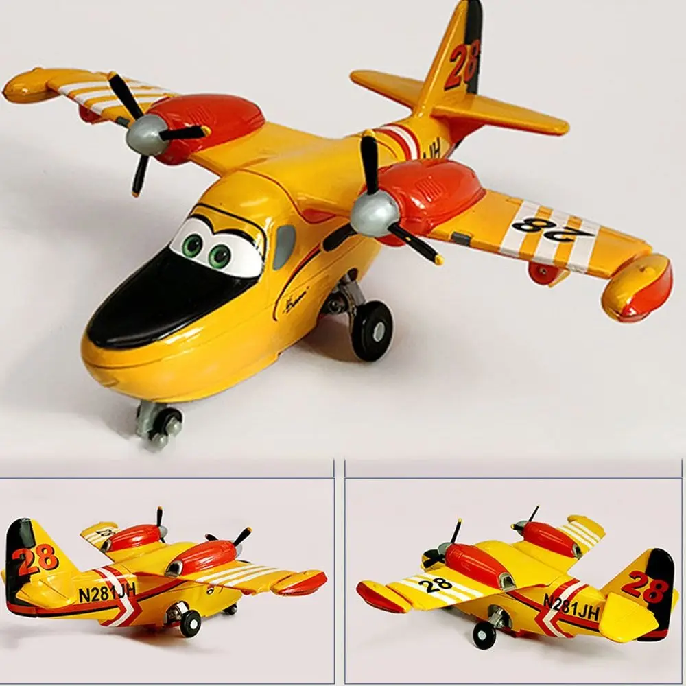 Classic Alloy Pixar Planes Toys Lifelike Cartoon Helicopter Model Toy Aircraft mobilization Toys