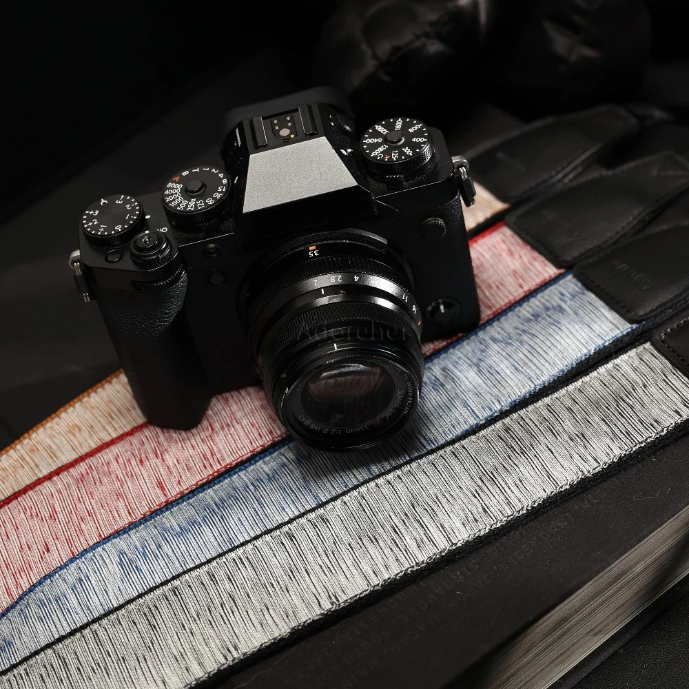 DSLR 카메라에 적합 마이크로 단일 사진 자수 시리즈 민족 스타일 조정 가능한 카메라 어깨 목 스트랩