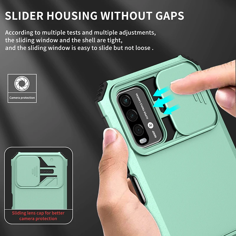 Ultimate Shockproof Slide Camera Cover Case for Xiaomi Redmi and Poco Series