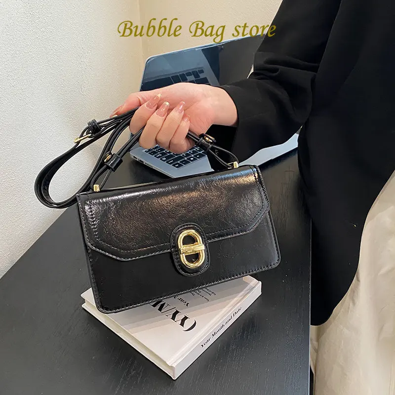 

Fashion Women'S Shoulder Bag Simple Pu Leather Crossbody Bags For Women Solid Color Messenger Bag 2023 Designer Underarm Bags