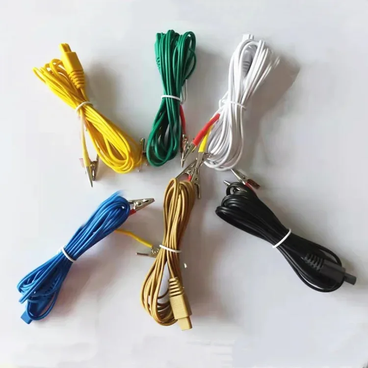 Therapy Cable Parts for Great Wall KWD-808I KWD808-I Nerve Muscle Stimulator Machine 6pcs/lot, muscle stimulator