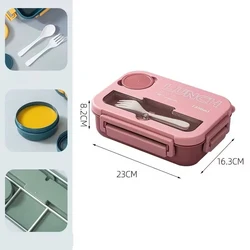 Portable 1300ML Lunch Box with Utensils - Microwaveable Bento Food Storage Container (Red)