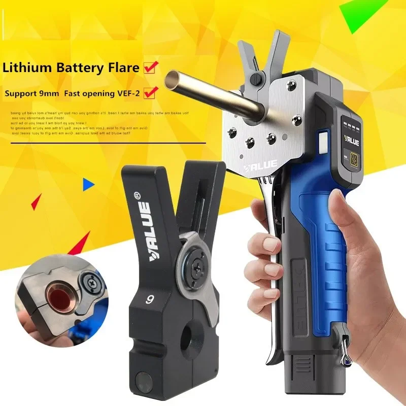 

VEF-2 Fully Automatic Lithium Battery Expander Copper Tube Bell Mouth Air Conditioner Refrigerator Expander Refrigeration Tool