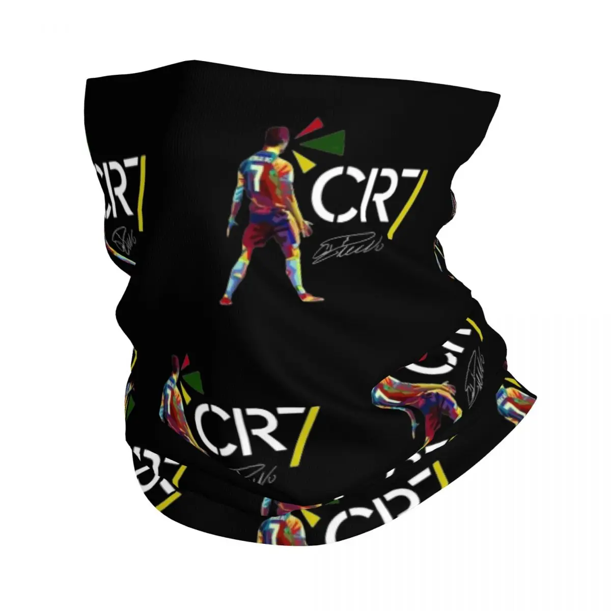 

Cr7 Football Ronaldo Signature Bandana Neck Cover Printed Balaclavas Magic Scarf Outdoor Headband Fishing Men Adult Breathable