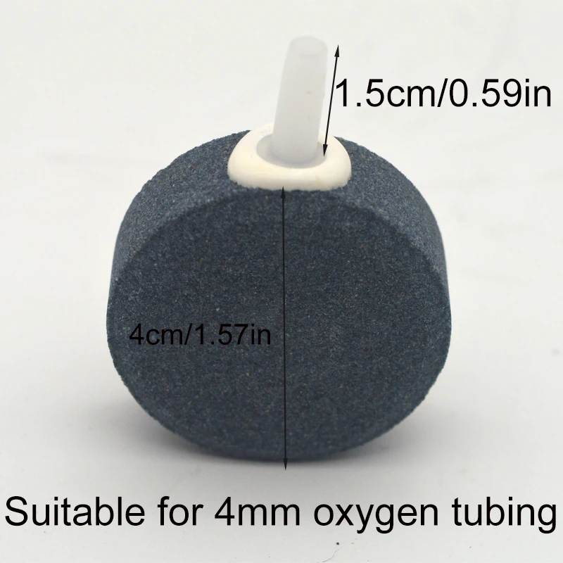 Aquarium-Luftpumpen-Zubehör, Fischbecken-Blasenstein-Belüfter, Luftscheibe, Sauerstoffstein, Luftgenerator für 4mm Sauerstoffschlauch – Detail 4