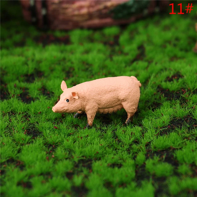 1PC Realistic Animal Figurines Simulated Poultry Action Figure Farm Dog Duck Cock Models Education Toys for Children Kids Gift 4
