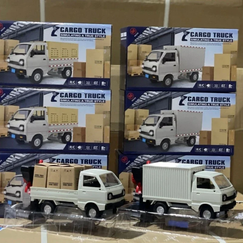 어린이용 Wpl D12 리모컨 RC카, 전기 시뮬레이션 드리프트 등반 LED 조명, 운반 화물, 원격 트럭 장난감 선물, 1:10 1:16