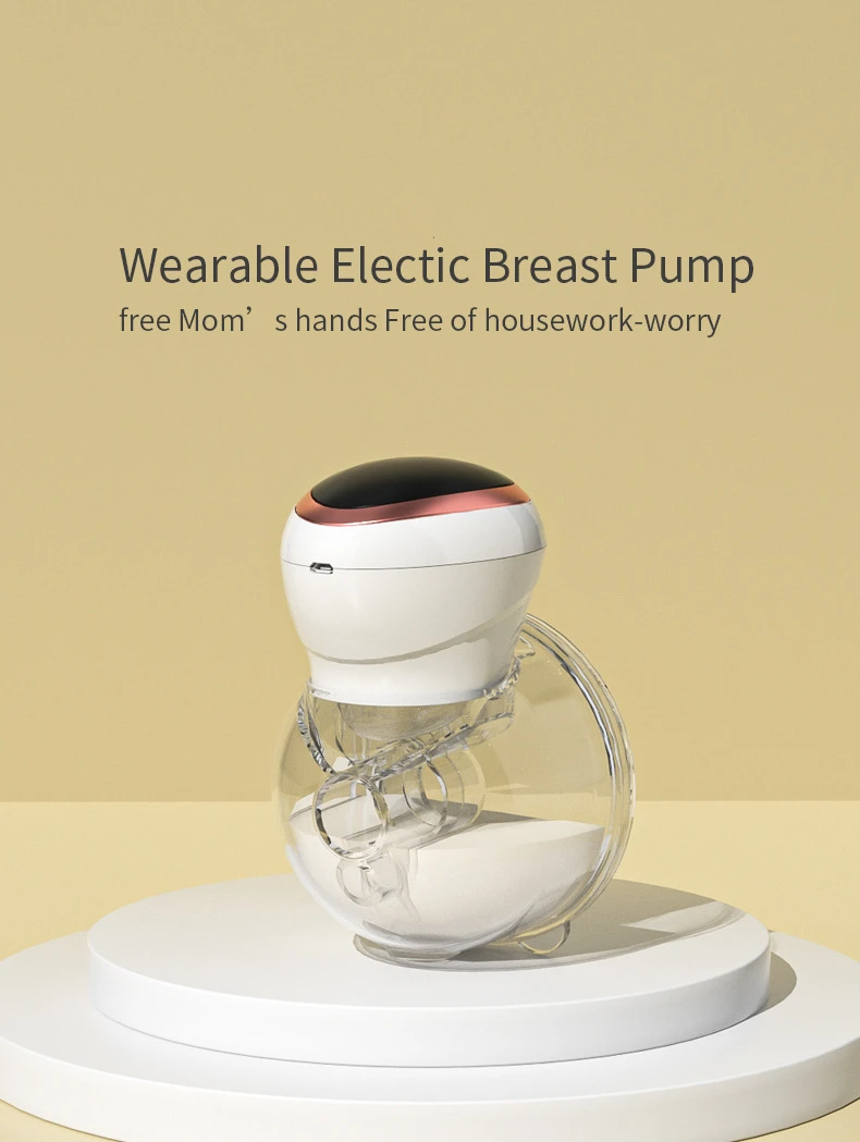 Portable Wearable Breast Pump Automatic Hands Free Electric Breastfeeding Milk Extractor USB Rechargable LED Display BPA-free free electric breast pump