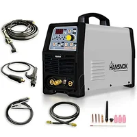 200Amp Digital LCD Display TIG Welder AC/DC Multi-Process IGBT Pulse Dual Voltage 220V/110V Stick Welding Kit Remote Torch Earth 1
