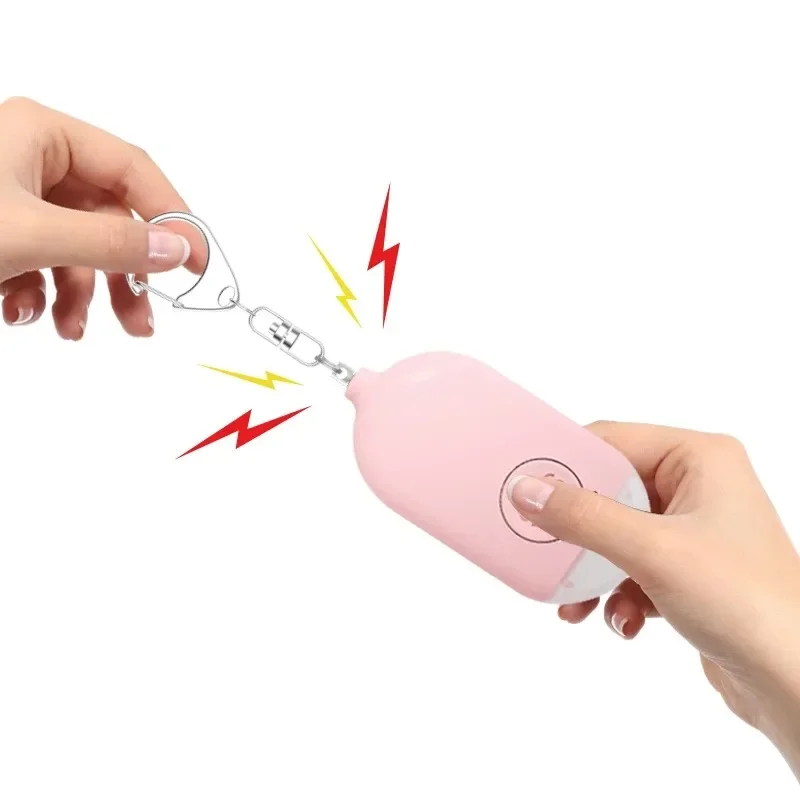 Mini Anti-theft Alarm 130dB Ultra Loud Women, Children, and Elderly Safety Alarm with SOS Icon Reminder Pull Bolt Trigger Alarm 4