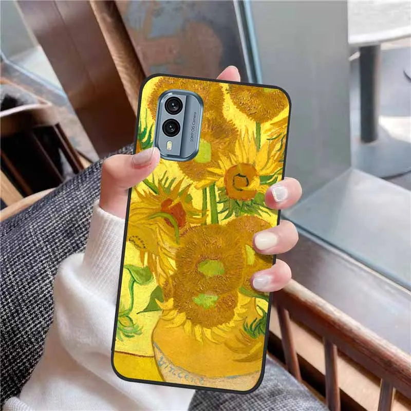 3D Soft Relief Flower Silicone Emboss Painted Cover