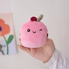 Cute Pudding Cake Snack Pillow Pudding Bag Food Toy Mini Cherry Balls Cheesecake Snack Zipper Bag Decor Pillow Cushion Girls 6
