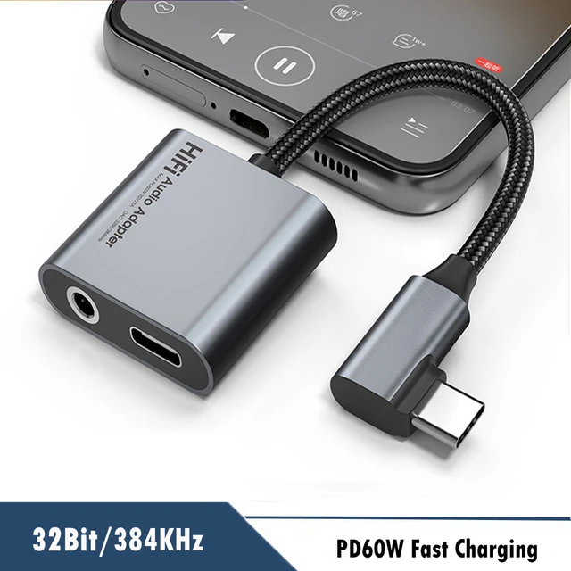 Samsung Galaxy S23 Headphone Adapter USB C to AUX Mic Jack with PD 60W Fast  Charging