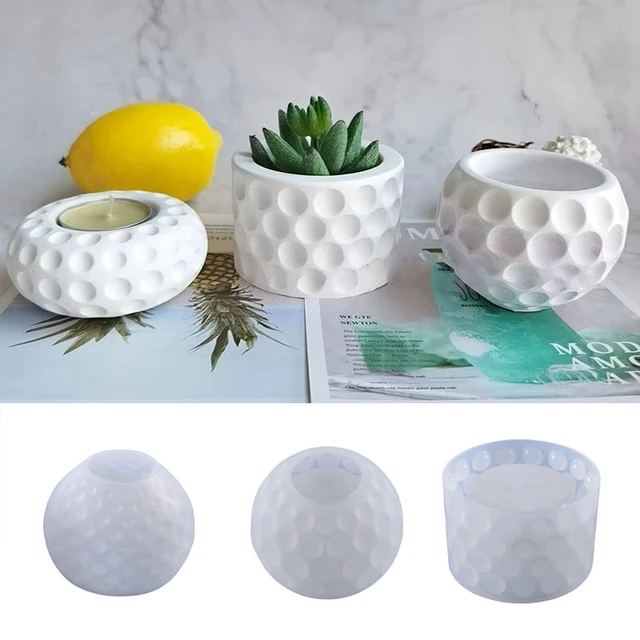 Diy Vase Crystal Epoxy Resin Mold Concrete Succulent Flower Pot Candle  Holder Mold Ceramic Clay Epoxy Resin Craft Mold - Clay Molds - AliExpress