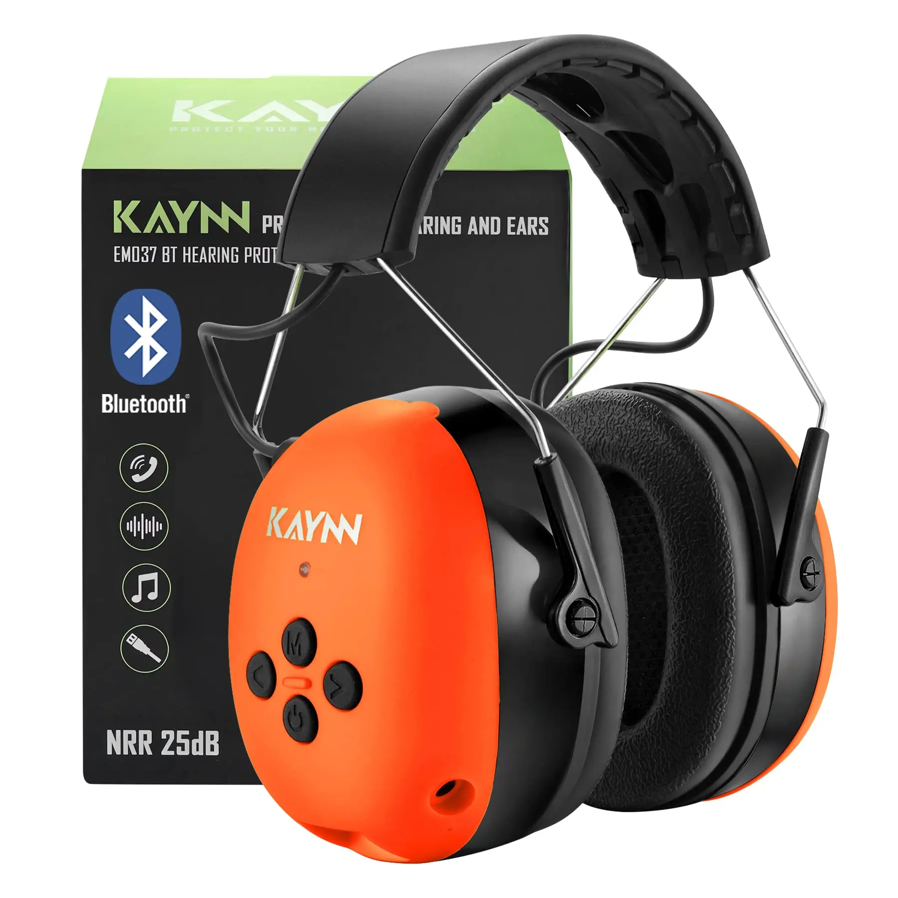 Bluetooth 5.4 Hearing Protection With 120 Hours Playtie,1200Ah Rechargeable Battery Ear - View #7