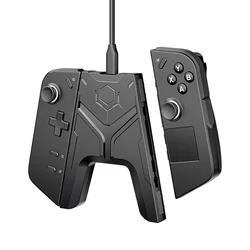 Enhanced Charging Connector Grip for Gaming Controllers, Play and Charge Accessory (Black)