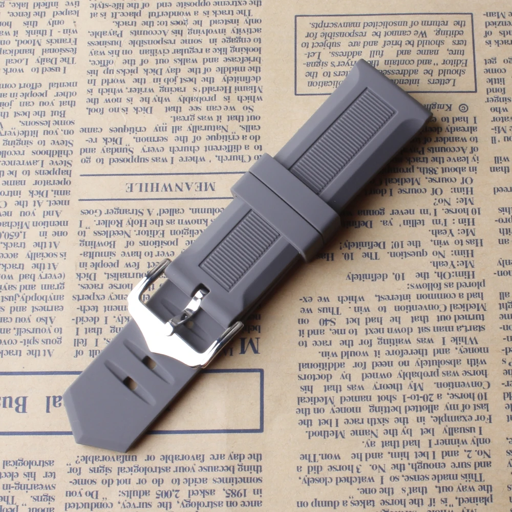 Premium Silicone Rubber Watch Straps in Multiple Colors