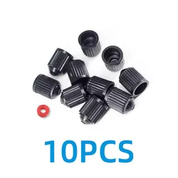 Durable Windproof Black Valve Cap Dust Cover (10PCS)